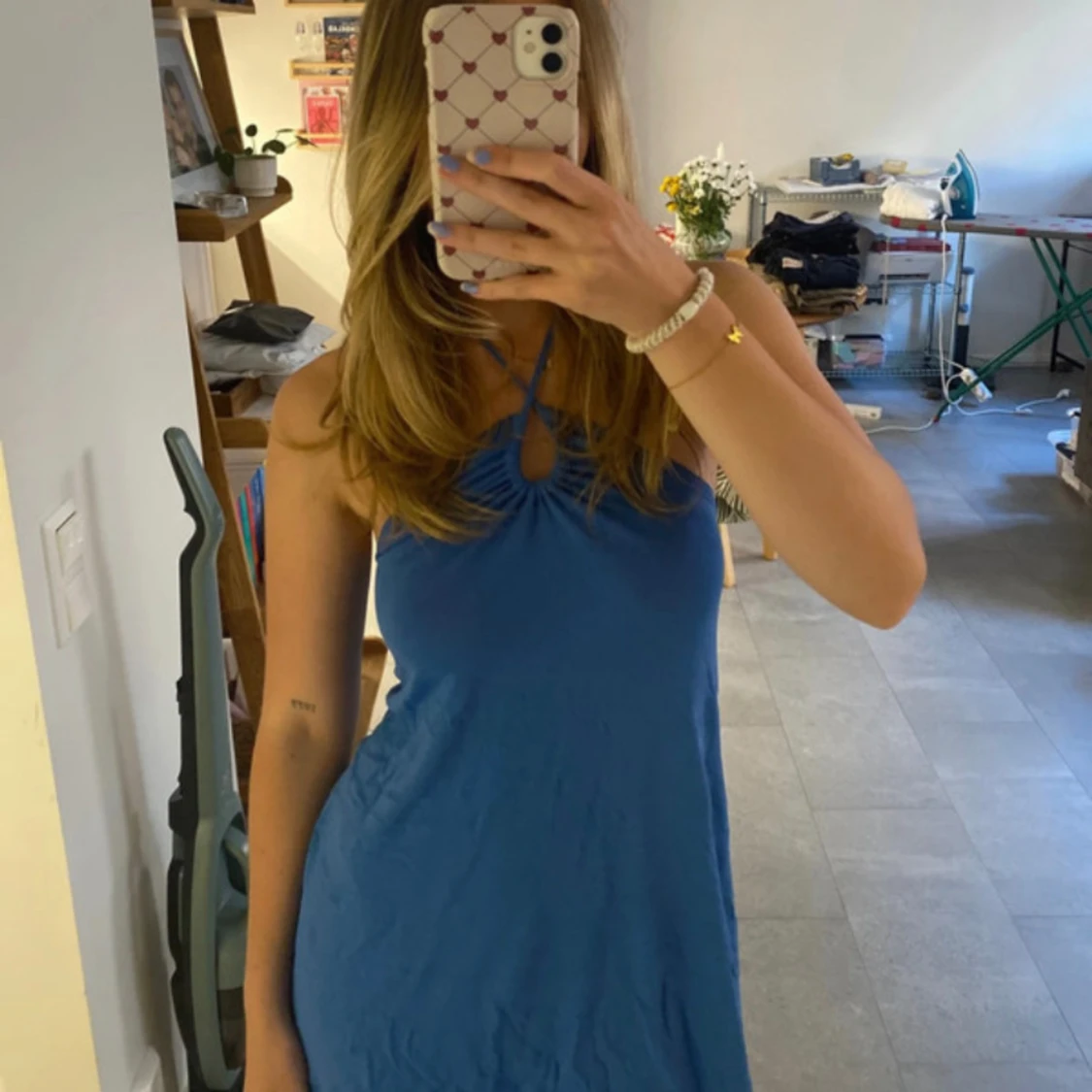 Blå klänning - 90