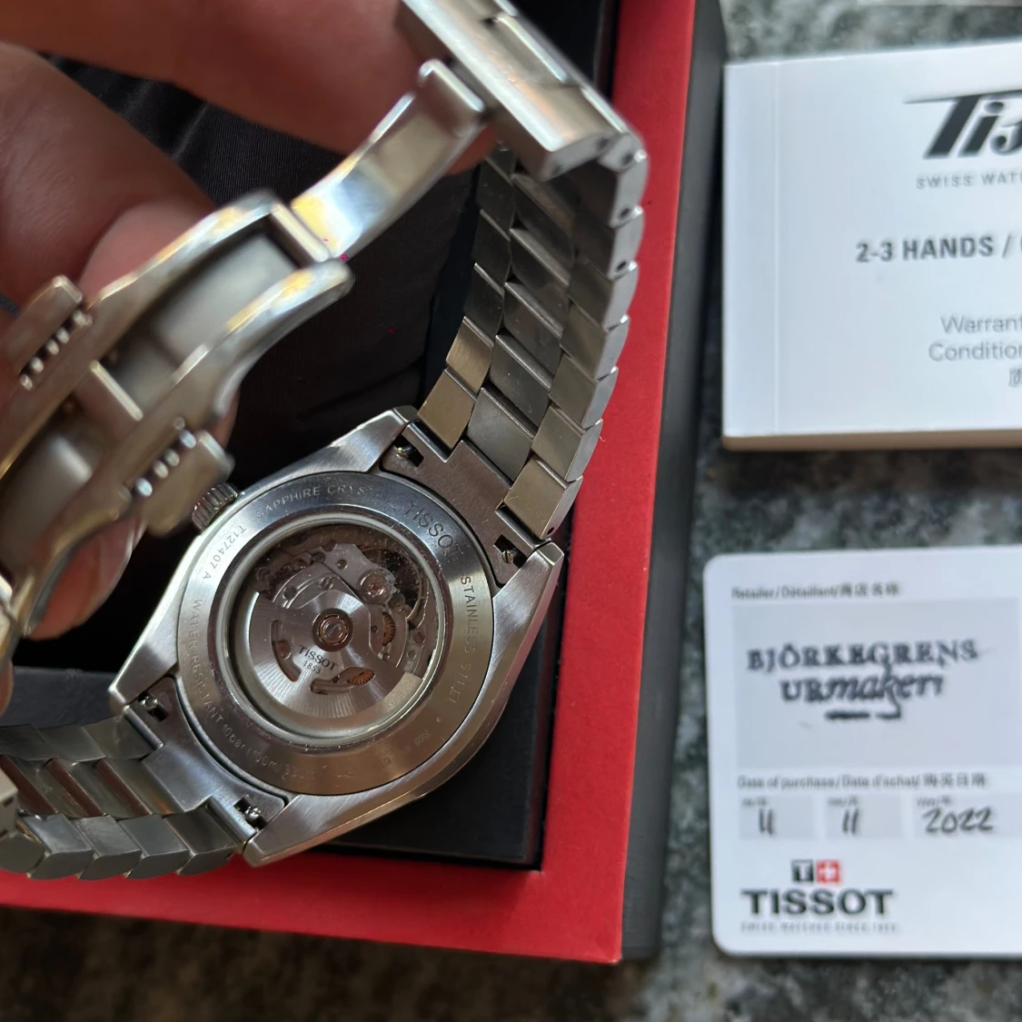 TISSOT GENTLEMAN POWERMATIC 80 OPEN HEART - 91
