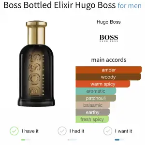 2 ml sample av Hugo boss bottled elixir  18kr frakt betalas av köparen  Nypris 1200(50ml)  