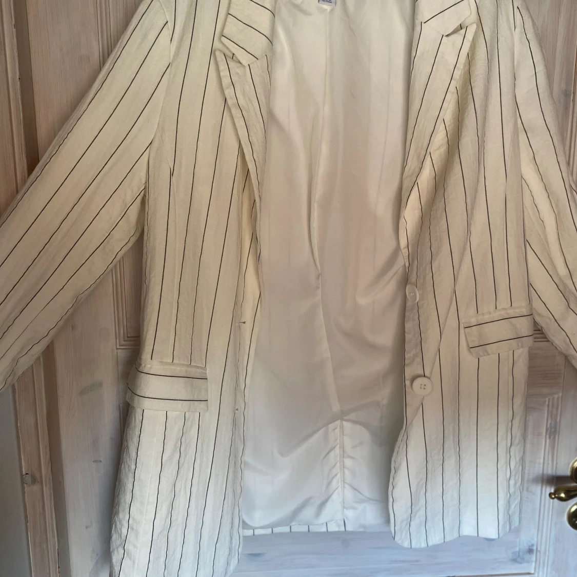 Vit randig kavaj  - 90