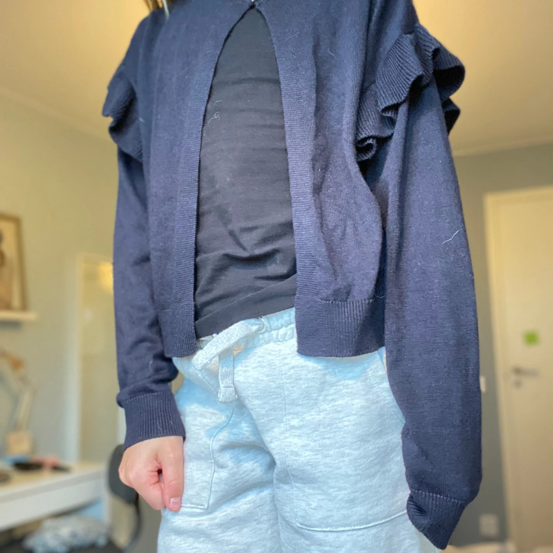 Marinblå kofta  - 90