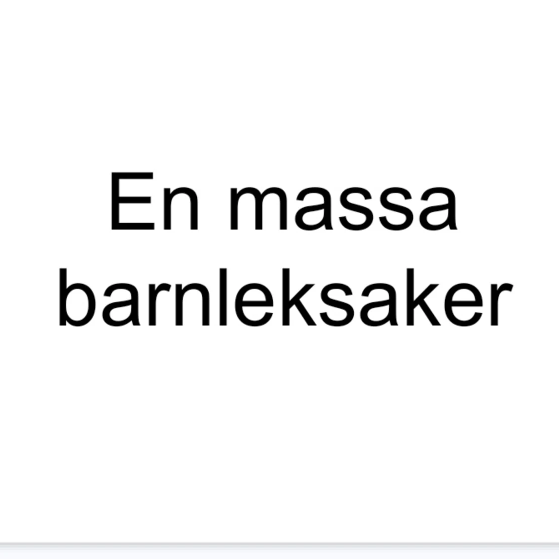 Barnleksaker