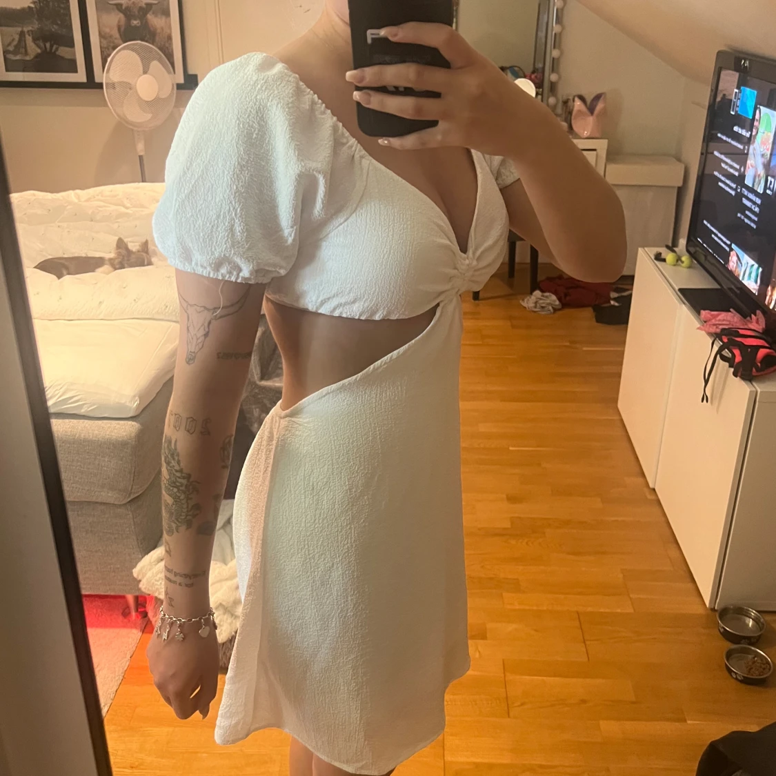 Vit klänning  - 90