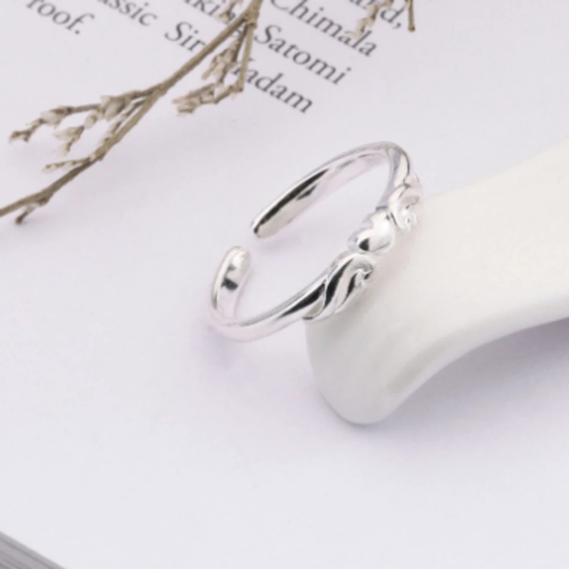 925 Silverpläterade Ring 