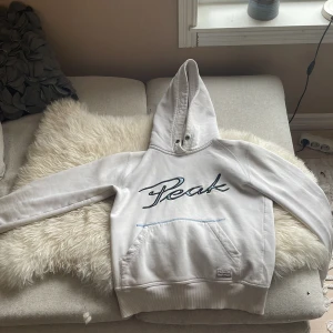 Peak performance hoodie  - En gammal modell på peak performance hoodie. Älskar den men den börjar bli allt för liten. Det står storlek m men är nog en barnmodell. Skulle säga att det är mer av en xs/s! Är lite gulaktig på visa delar som ni kan se men det ska gå att enkelt fixa