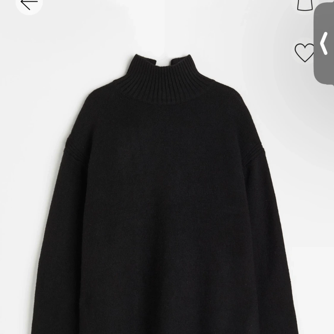 Svart stickad tröja