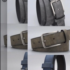 Läderbälte (mockabälte) - Säljer läderbälte men ser exakt ut som mockabälte. Billigaste du kan hitta. Passar alla. En för 89 två för 150 tre för 200. Blå grå och brons finns. Blåa är 110 cm. Gråa och brons 120cm. Skriv vid funderingar.