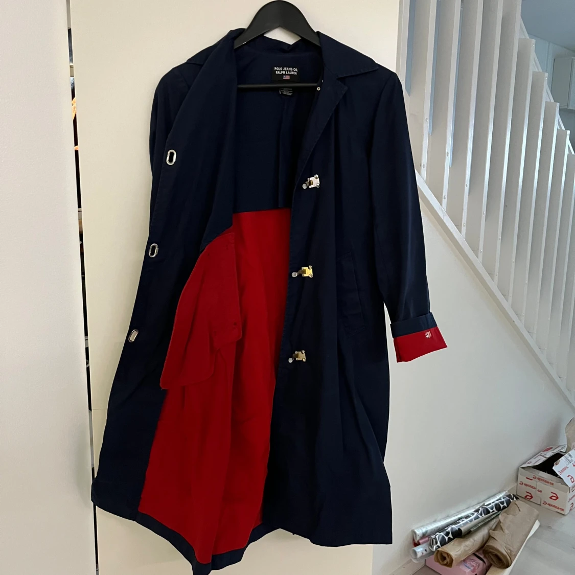 Mörk blå kappa - 90