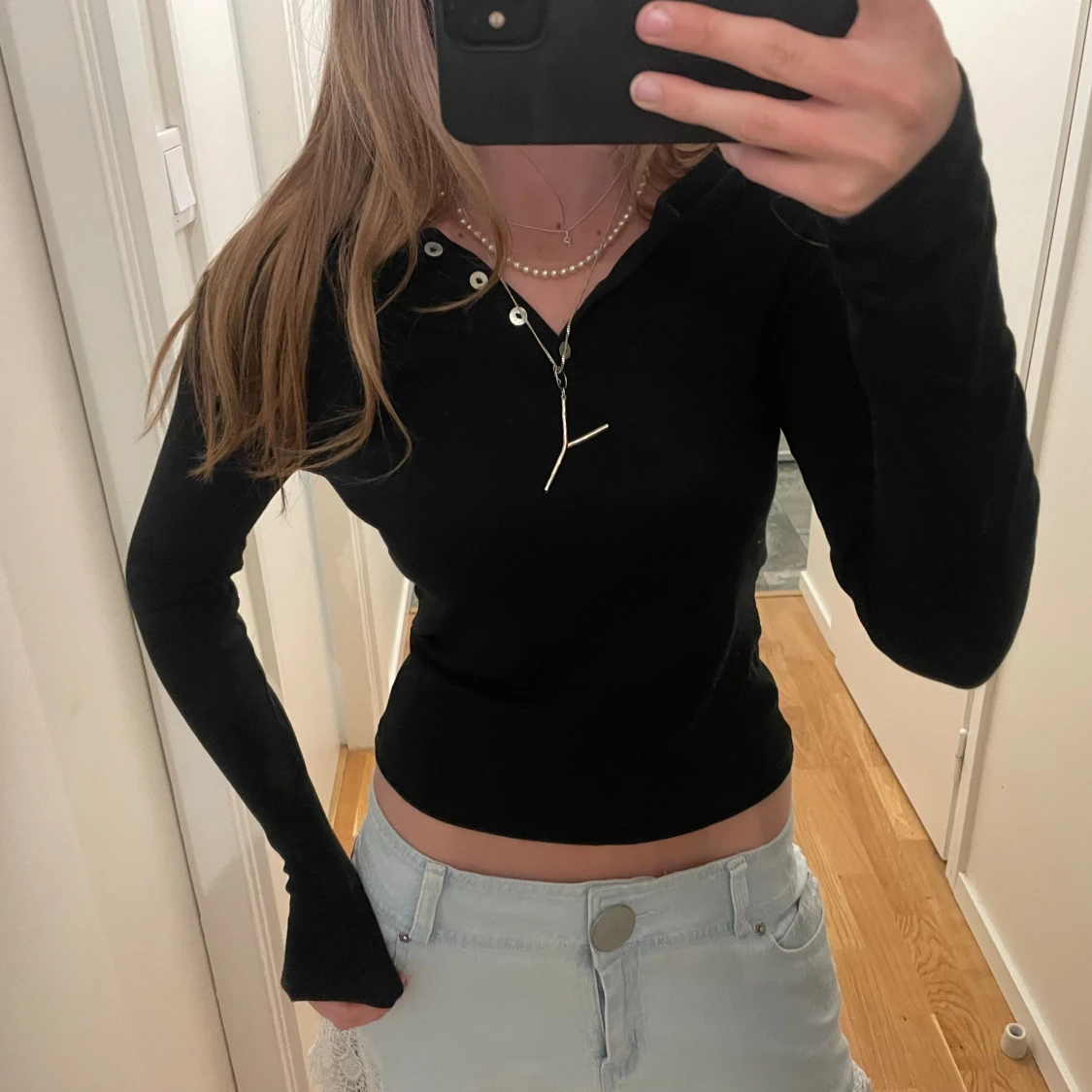 Zara långärmad topp