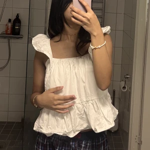 vit topp - vita linne blus /topp