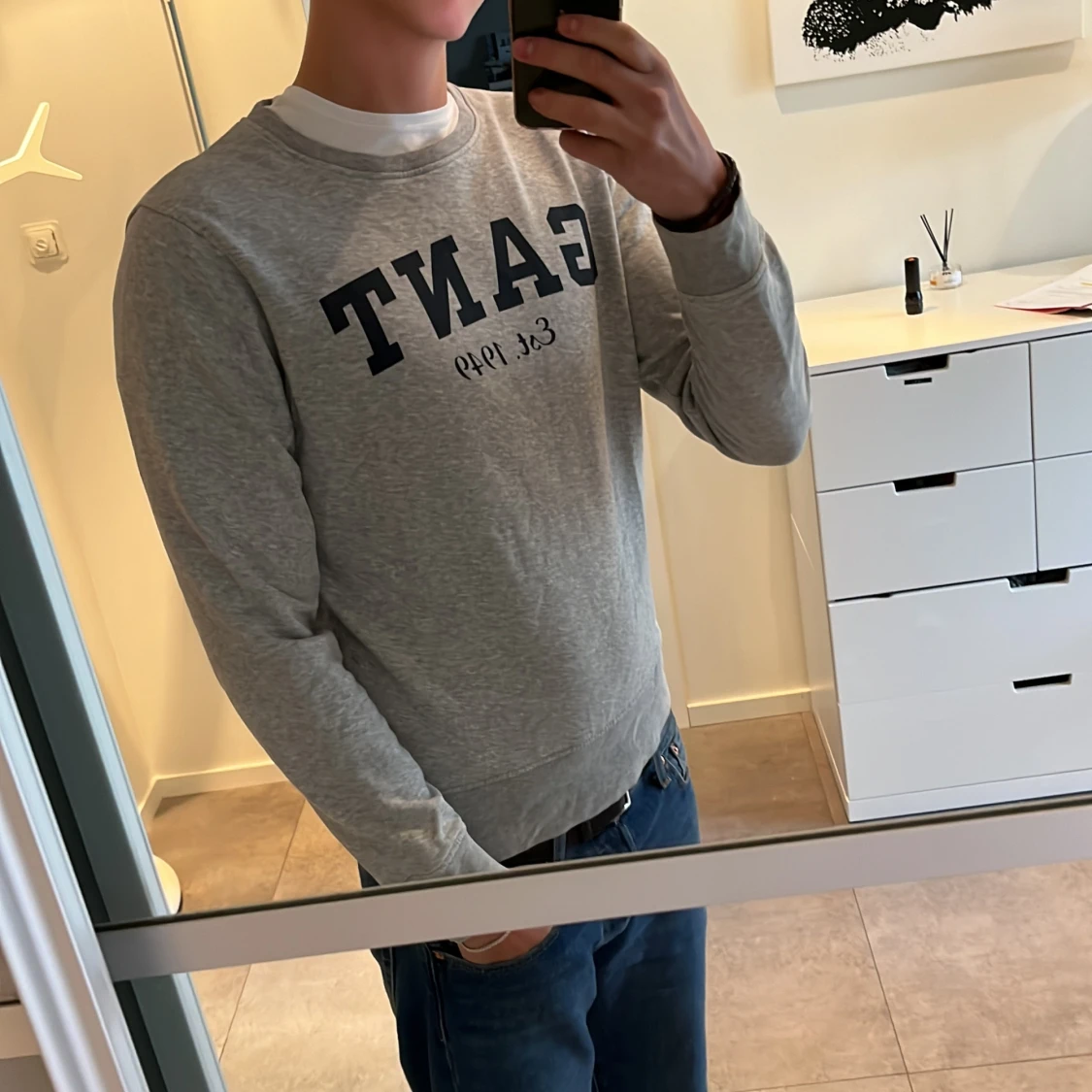 Schysst gant tröja i nyskick  - 90