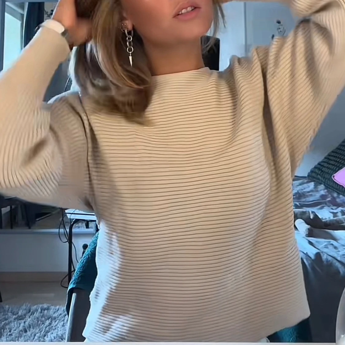 Beige only tröja - 90