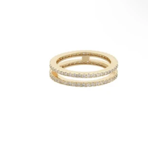 Guldpläterat ring - Säljer denna superfina guldpläterat ring från snö of Sweden i storlek 18. Säljer den då den inte kommer till användning. Köpt för 250 och säljer för 150 kr. Den är helt ny, köpte för en månad sen🫶🏼☺️