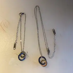 Matchande halsband & armband i rostfritt stål💕 Säljer pga jag inte har nån användning av dem💕💕
