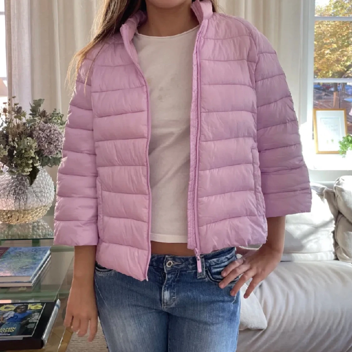 Trekvartärmad jacka  - 90