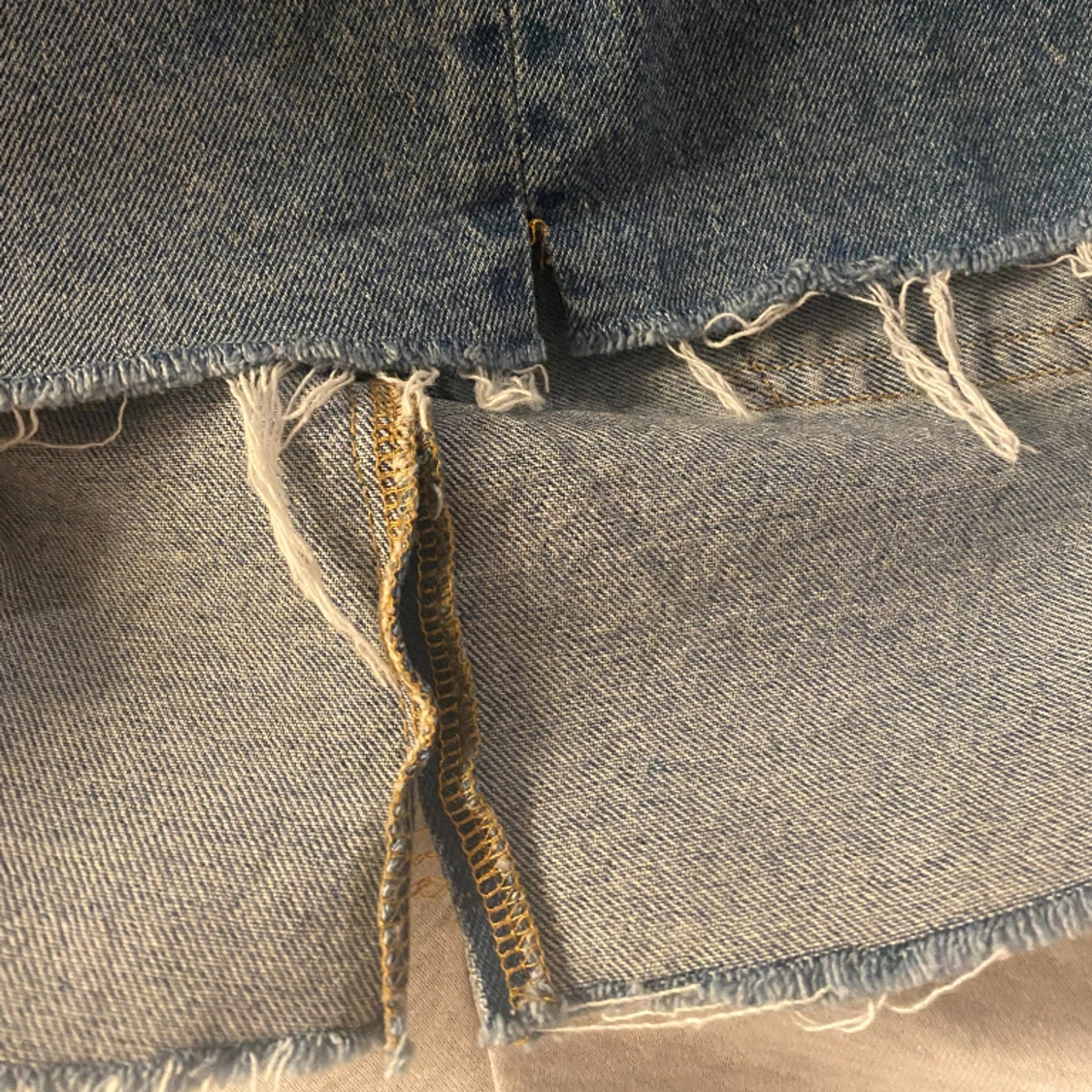 Lågmidjade jeanskjol - 90