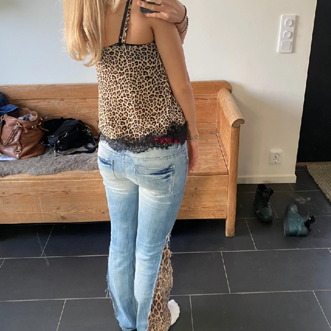 Leopardmönstrad topp - 91