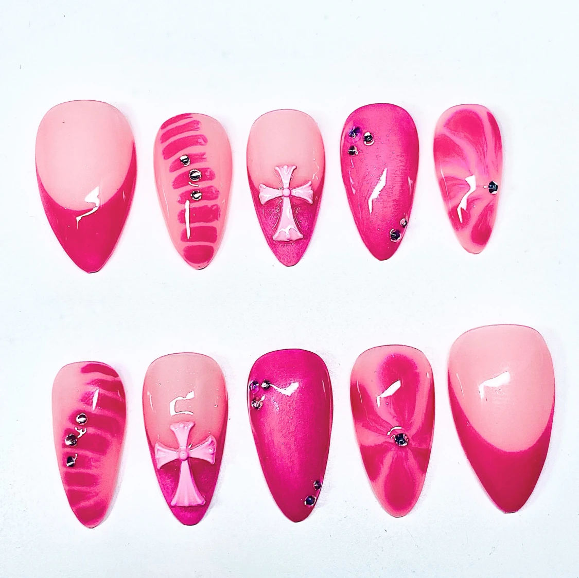 Press On Nails PINK - 90