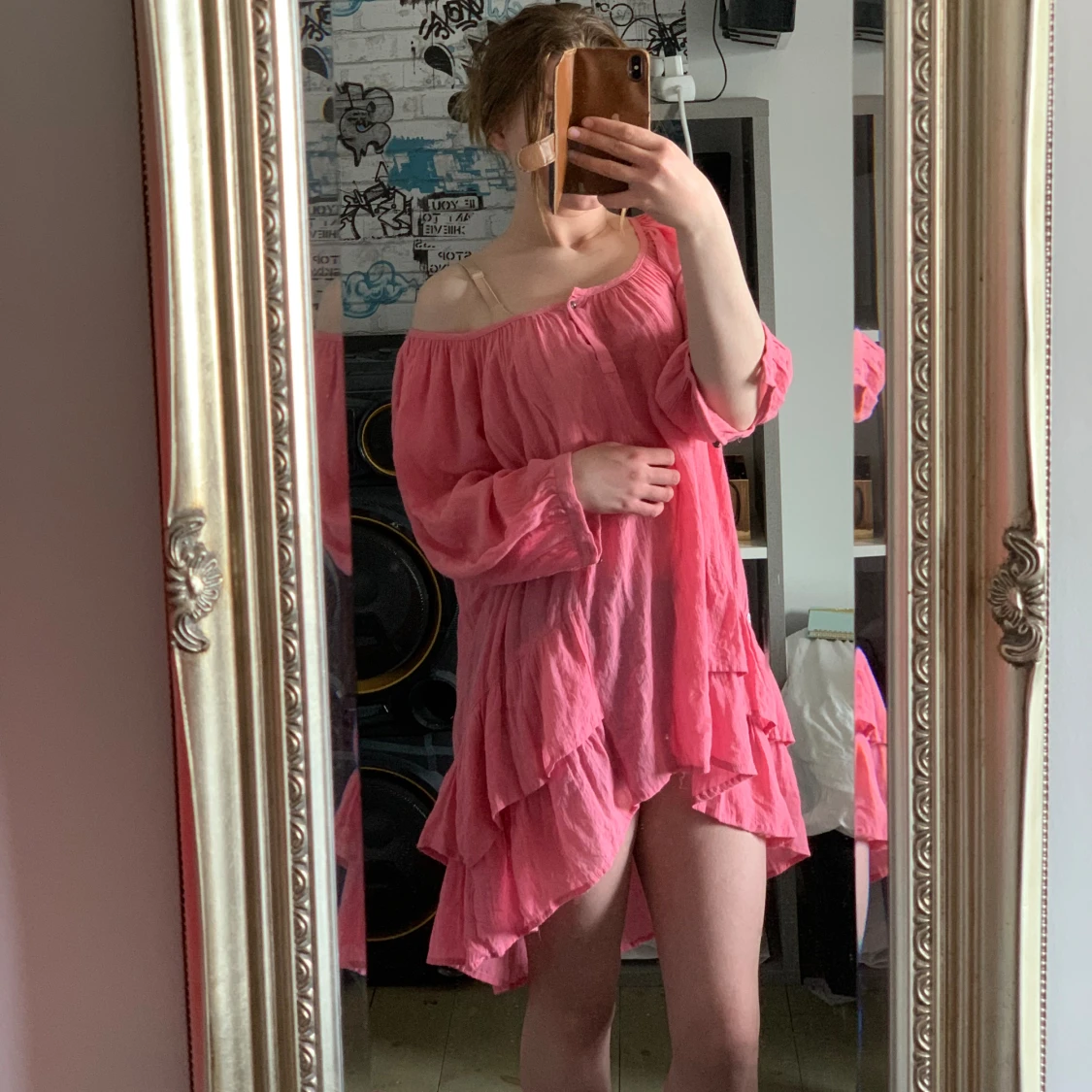 Fin rosa blus klänning 💕 - 92