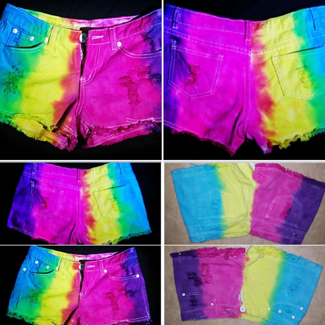 Rainbow jeansshorts,36