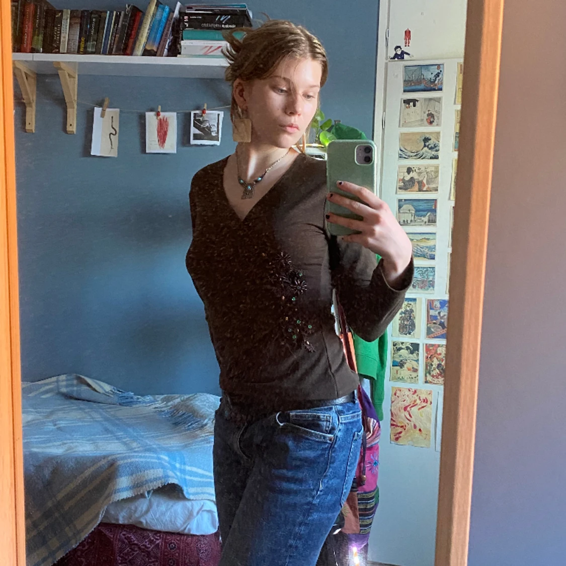 Brun långärmad - 90