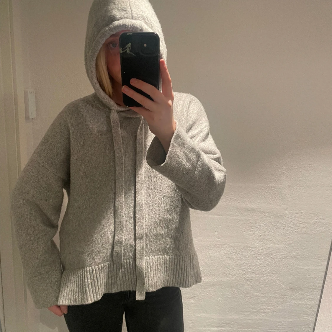 Stickad hoodie💘 - 90