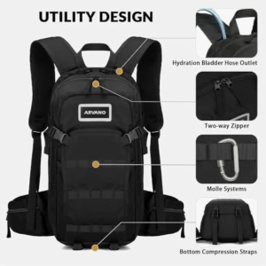 Arvano bicycle backpack  - Arvano bicycle backpack 16L Multifunctional Backpack