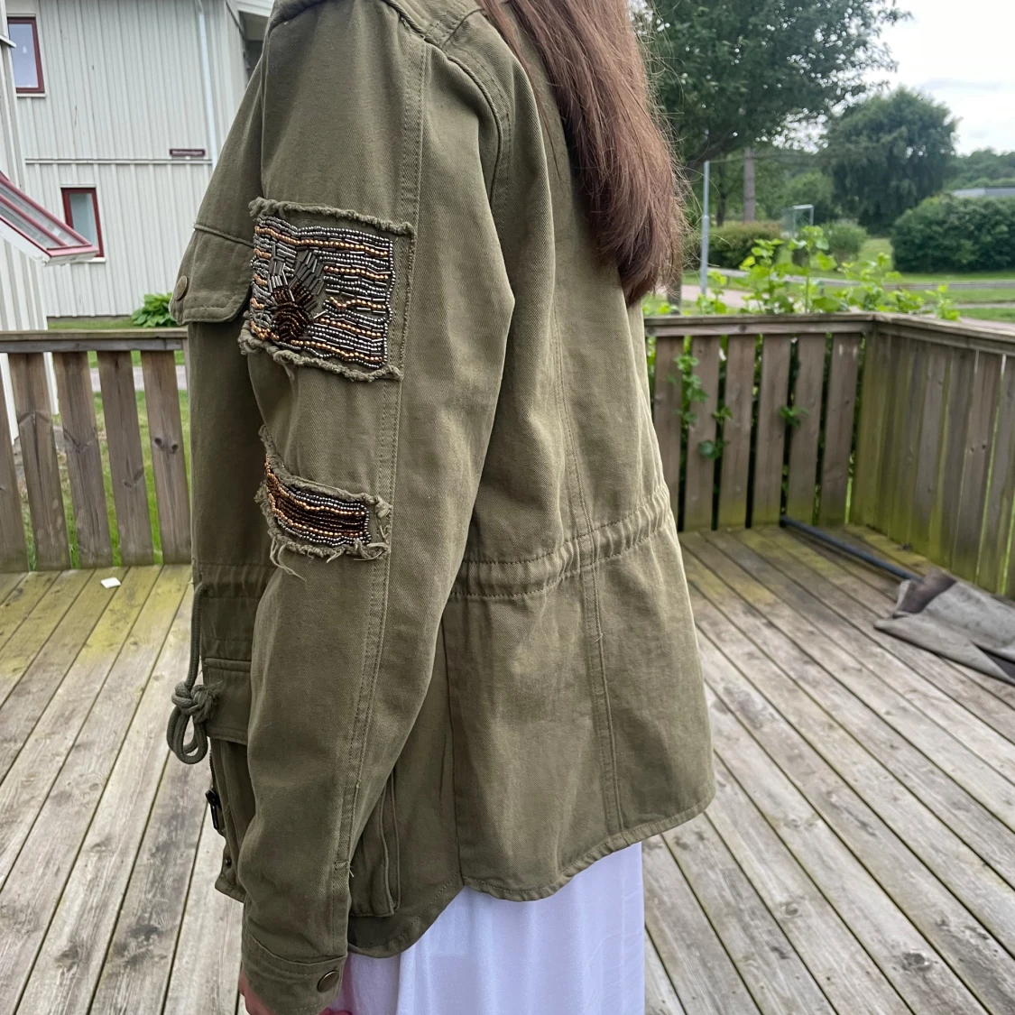 Grön jeansjacka - 90