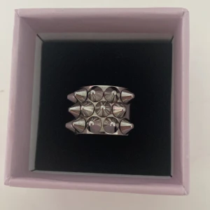 Edbladring - Silvrig Edblad ring i 16,80, nästan aldrig använd inga repor!!!