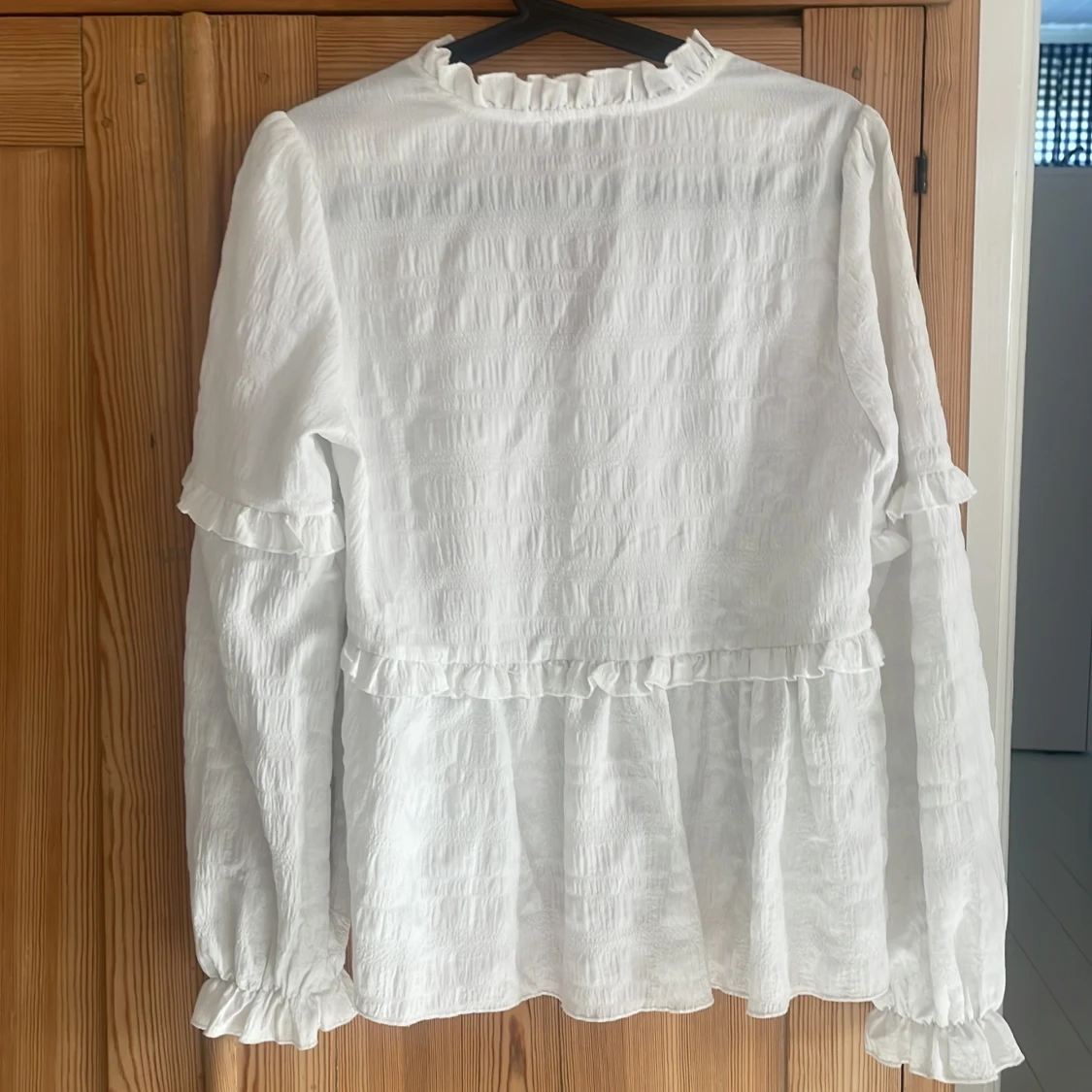 Jättefin vit blus🎀 - 90