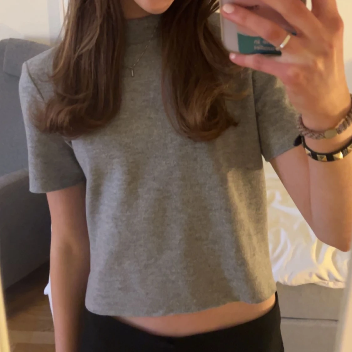 Stickad t-shirt zara