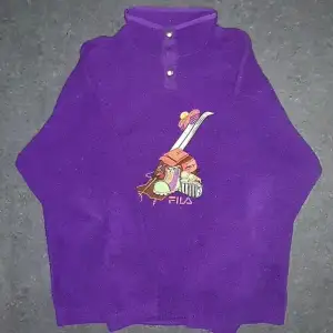 Vintage 90s Men's Fila Fleece Pullover Jumper 🔥