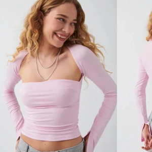 Rosa topp - Säljer denna jätte gulliga rosa toppen som är endast använd 1 gång och är som helt ny. Toppen är i storleken Xl men passar L💗