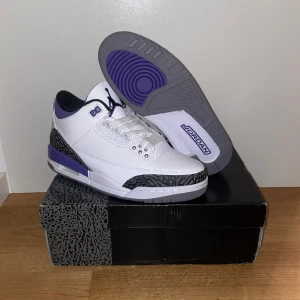Jordan 3 dark iris - Jordan 3 dark iris, storlek 43, helt oanvända, box ingår 