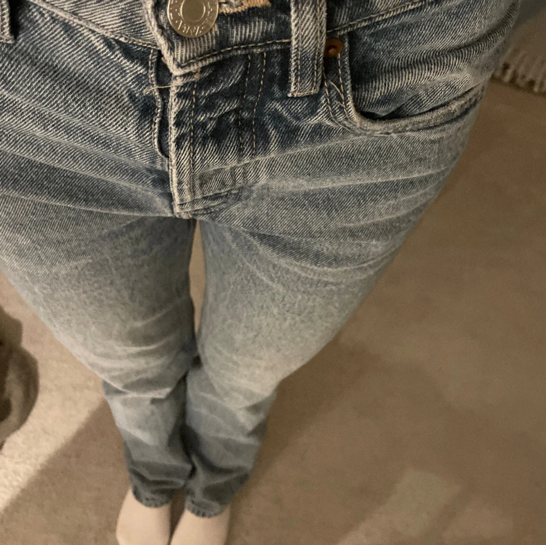 Blå/grå jeans