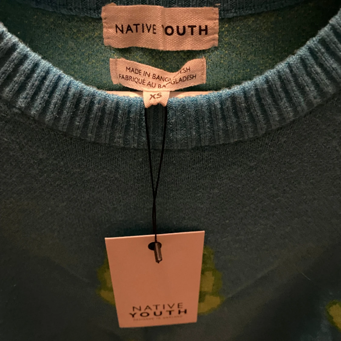 Stickad tröja med grodor  - 91