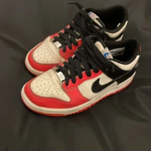 Nike dunk low - Säljer dessa fina skorna i bra skick. Diamanten där fram är svår att hitta på andra dunks. Jag säljer dessa för 800 som är ett bra pris. Storlek 36,5 kontakta om du är intresserad.