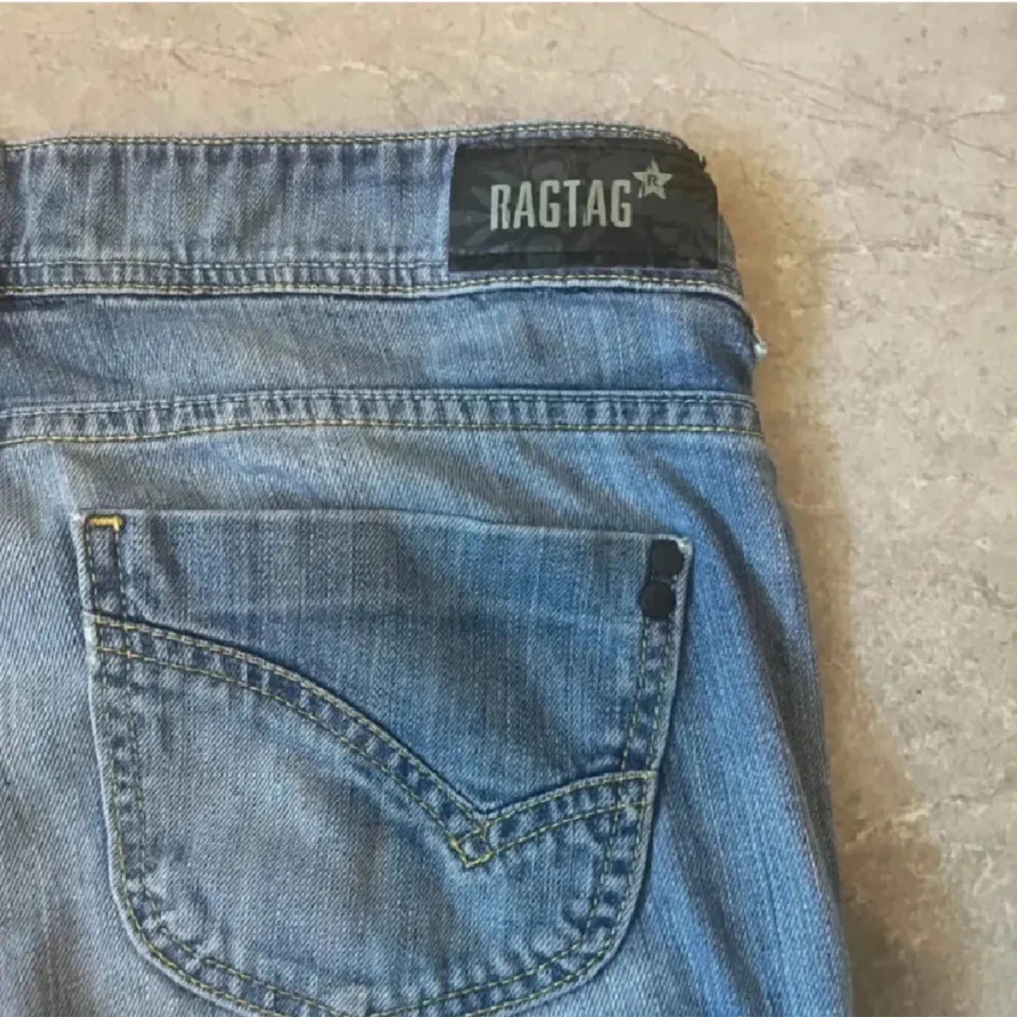 Lågmidjade ragtag jeans  - 91
