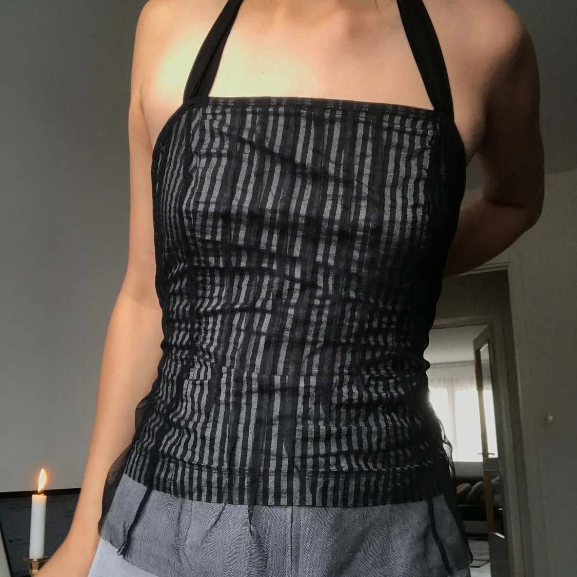 Randig halterneck - 90