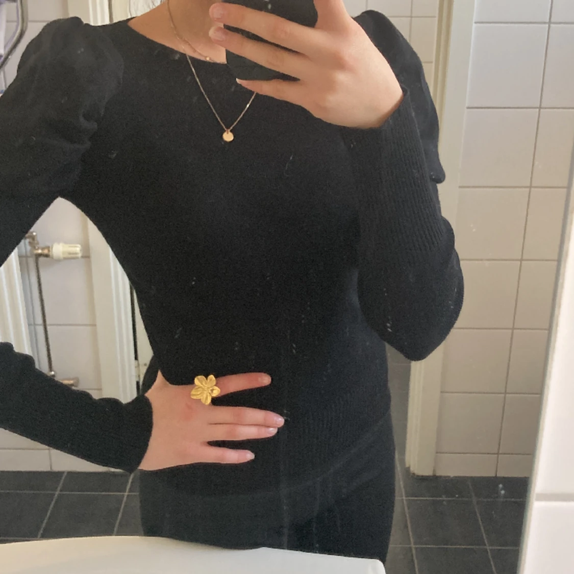 Tröja med puffärmar 😻