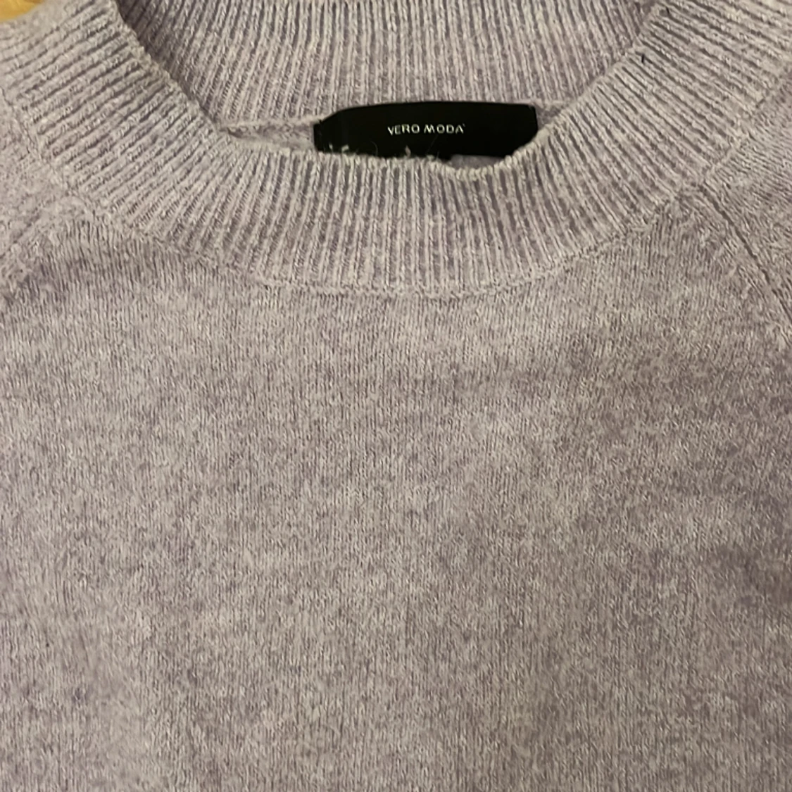 Lila stickad tröja - 90