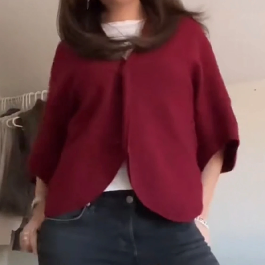 Vinröd Dagmar kofta! - 91