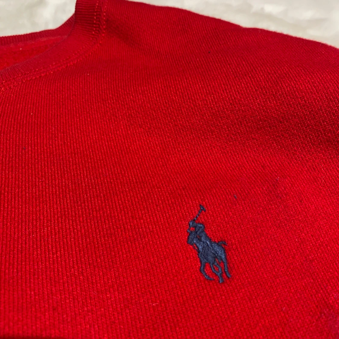 Röd ralph lauren tröja - 90