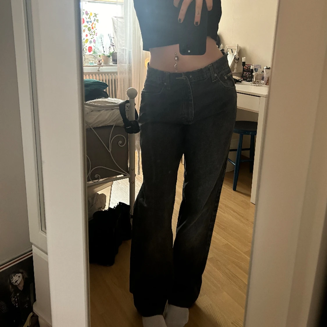 Coola svarta jeans