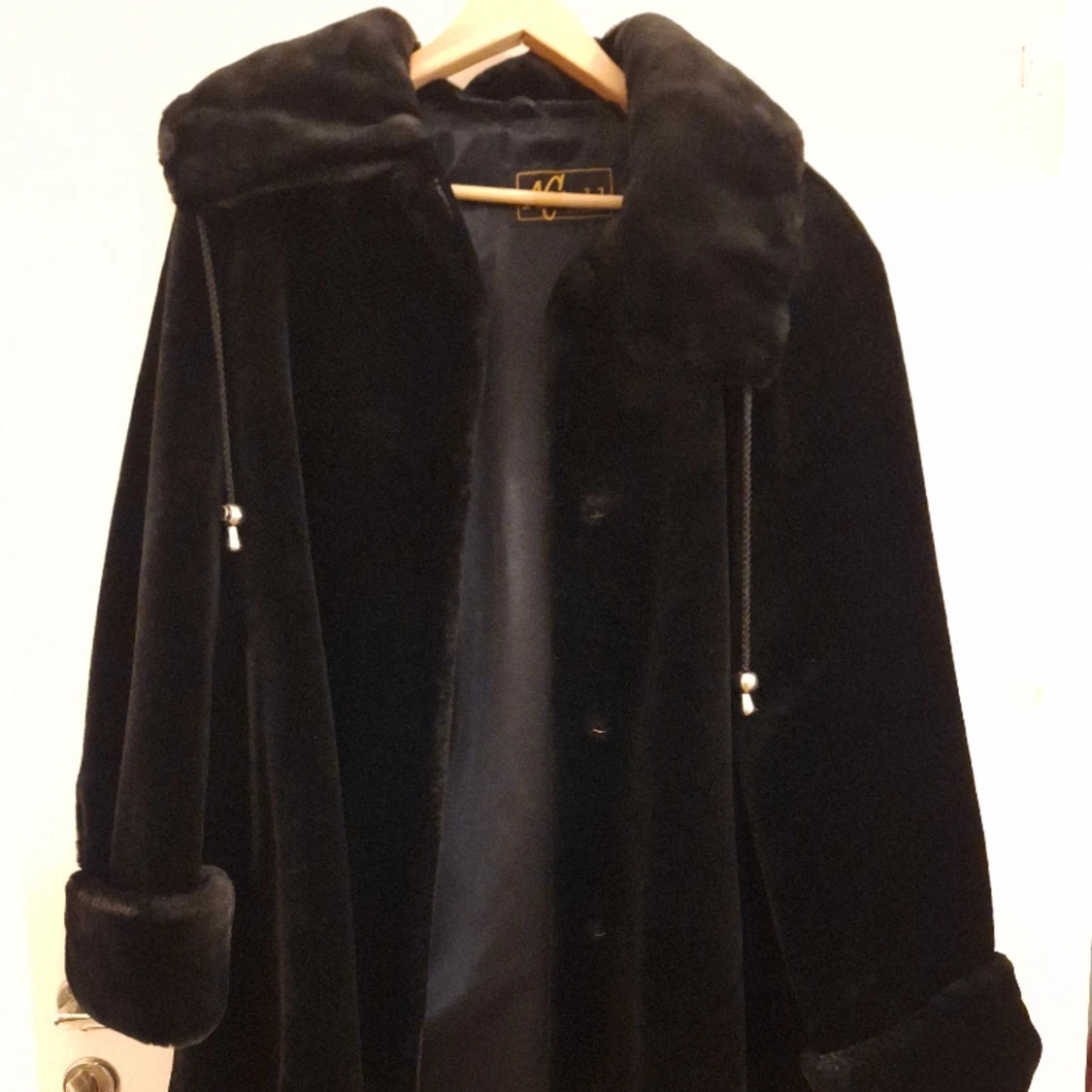 Lång päls vinterkappa  