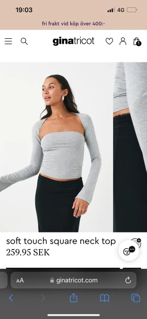 Grå topp - Fin grå topp från Gina 😍oanvänd med prislapp