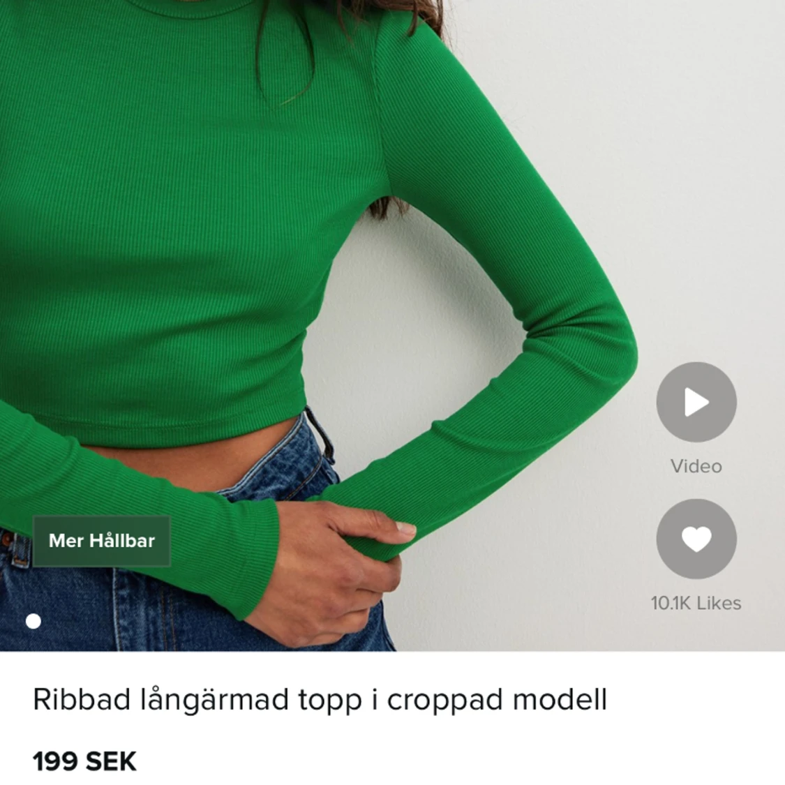 Croppad topp