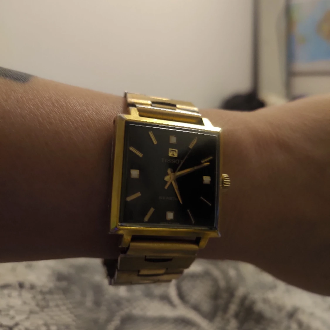 Vintage Tissot mekaniska herr klocka 