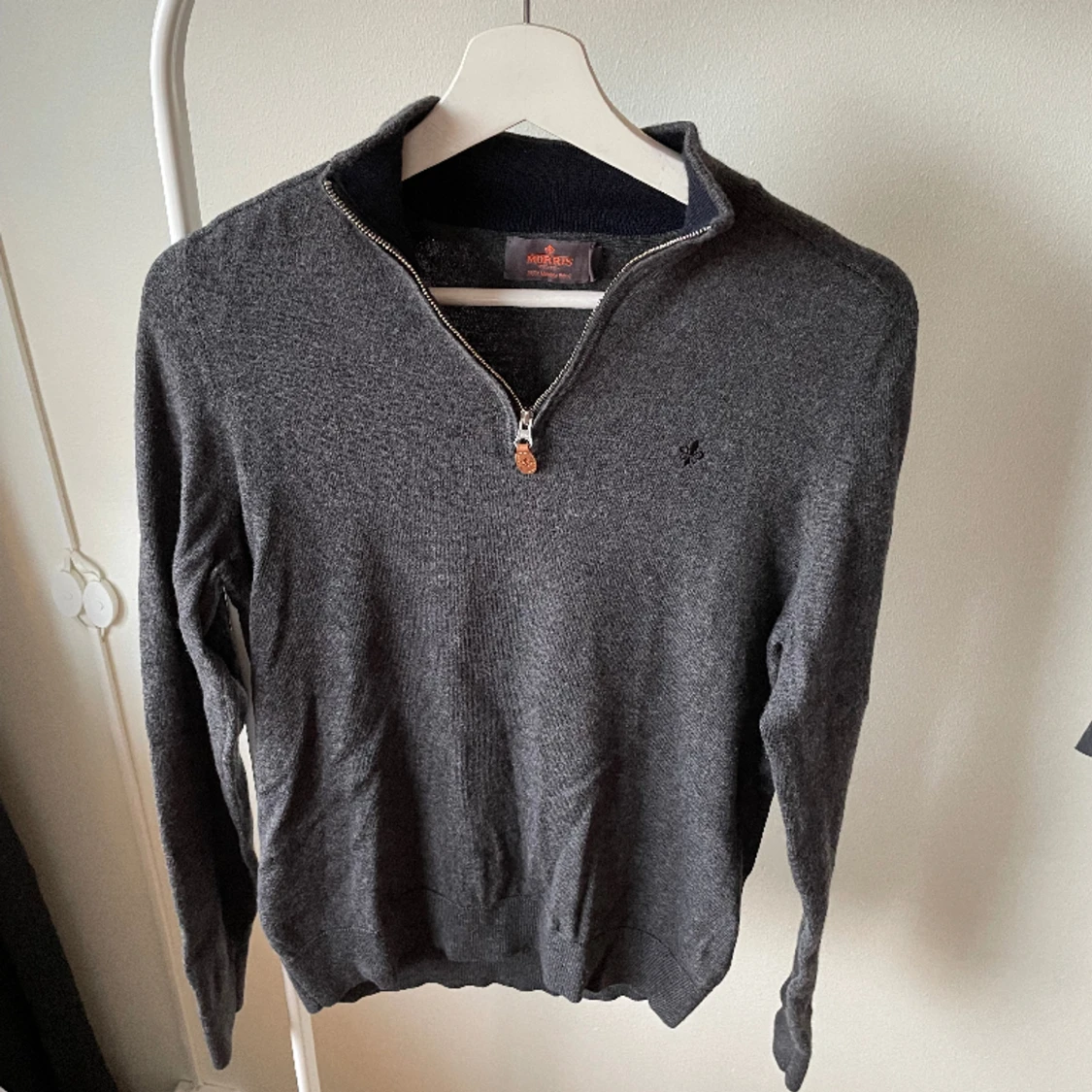 Morris halfzip 100% merino ull