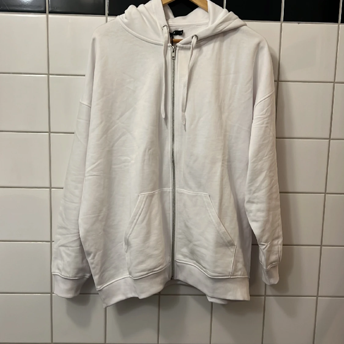 Hoodie med zip - 91